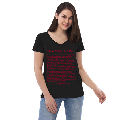 Women's The Anxious Ones Poetry V-Neck T-Shirt