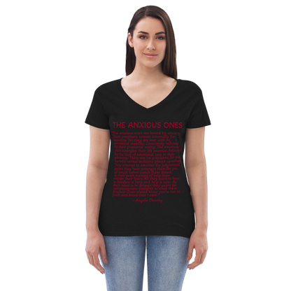 Women's The Anxious Ones Poetry V-Neck T-Shirt