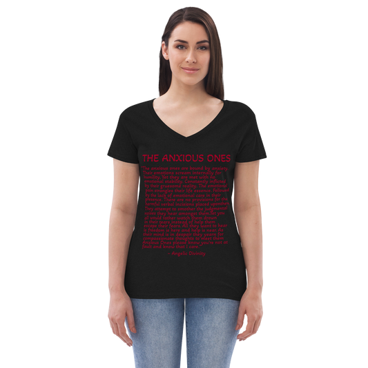 Women's The Anxious Ones Poetry V-Neck T-Shirt