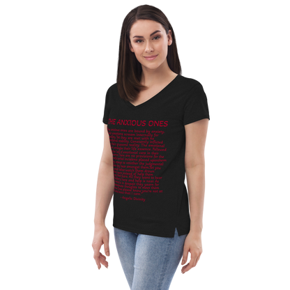 Women's The Anxious Ones Poetry V-Neck T-Shirt