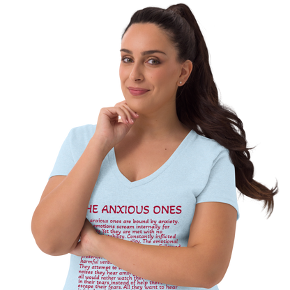 Women's The Anxious Ones Poetry V-Neck T-Shirt