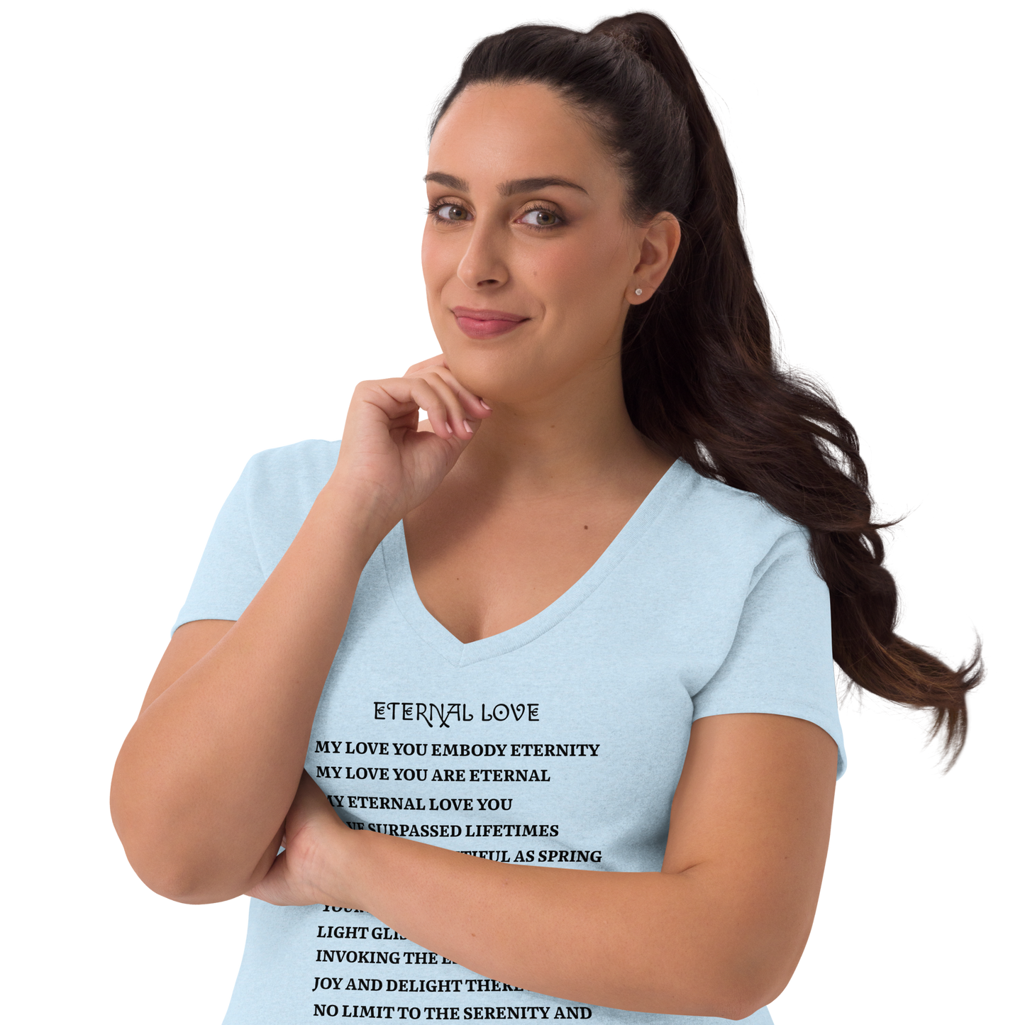 Women's Eternal Love Recycled V-Neck T-Shirt