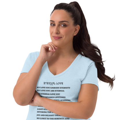 Women's Eternal Love Recycled V-Neck T-Shirt