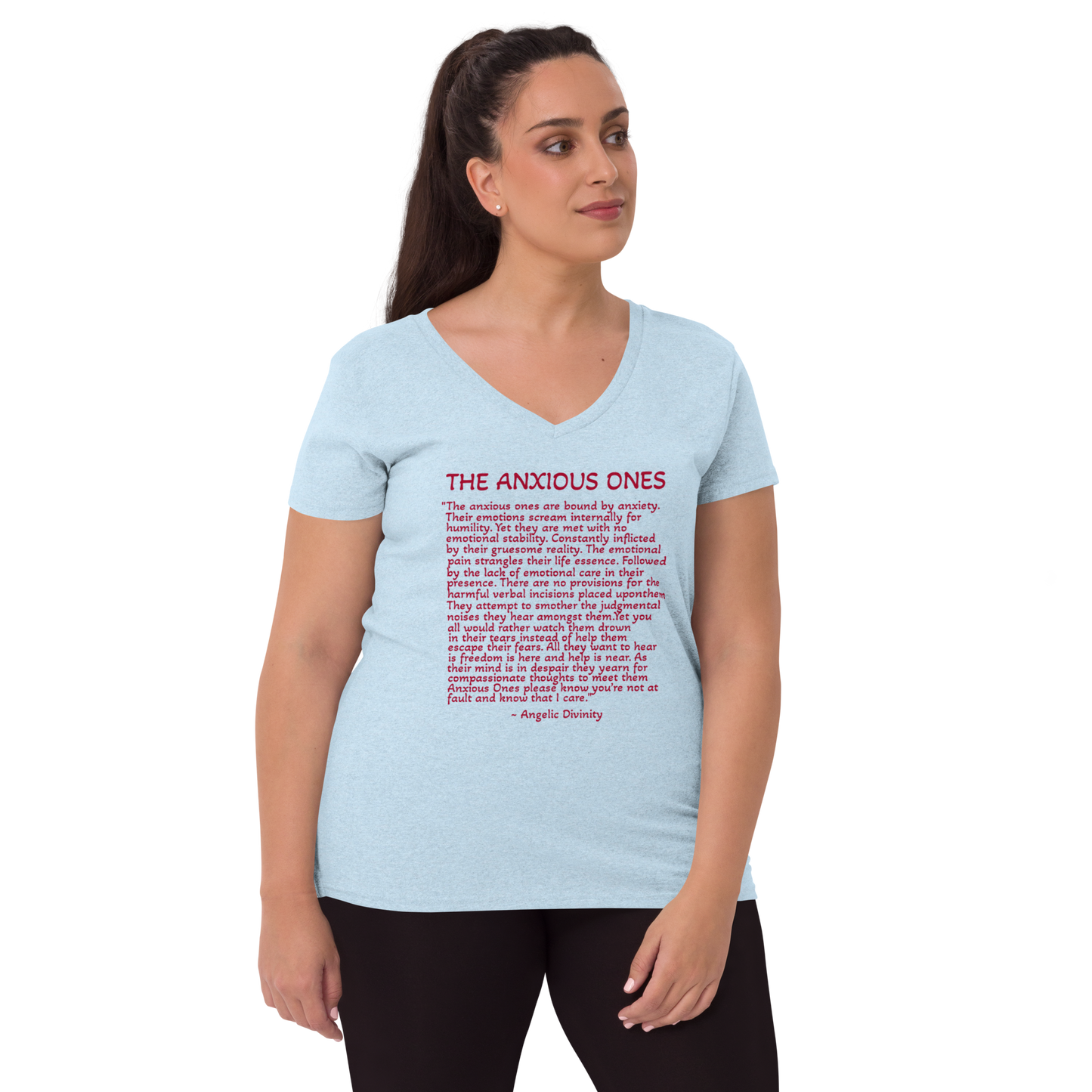 Women's The Anxious Ones Poetry V-Neck T-Shirt