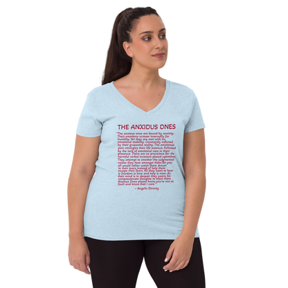 Women's The Anxious Ones Poetry V-Neck T-Shirt