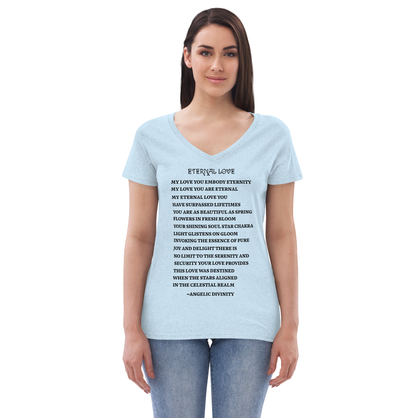 Women's Eternal Love Recycled V-Neck T-Shirt