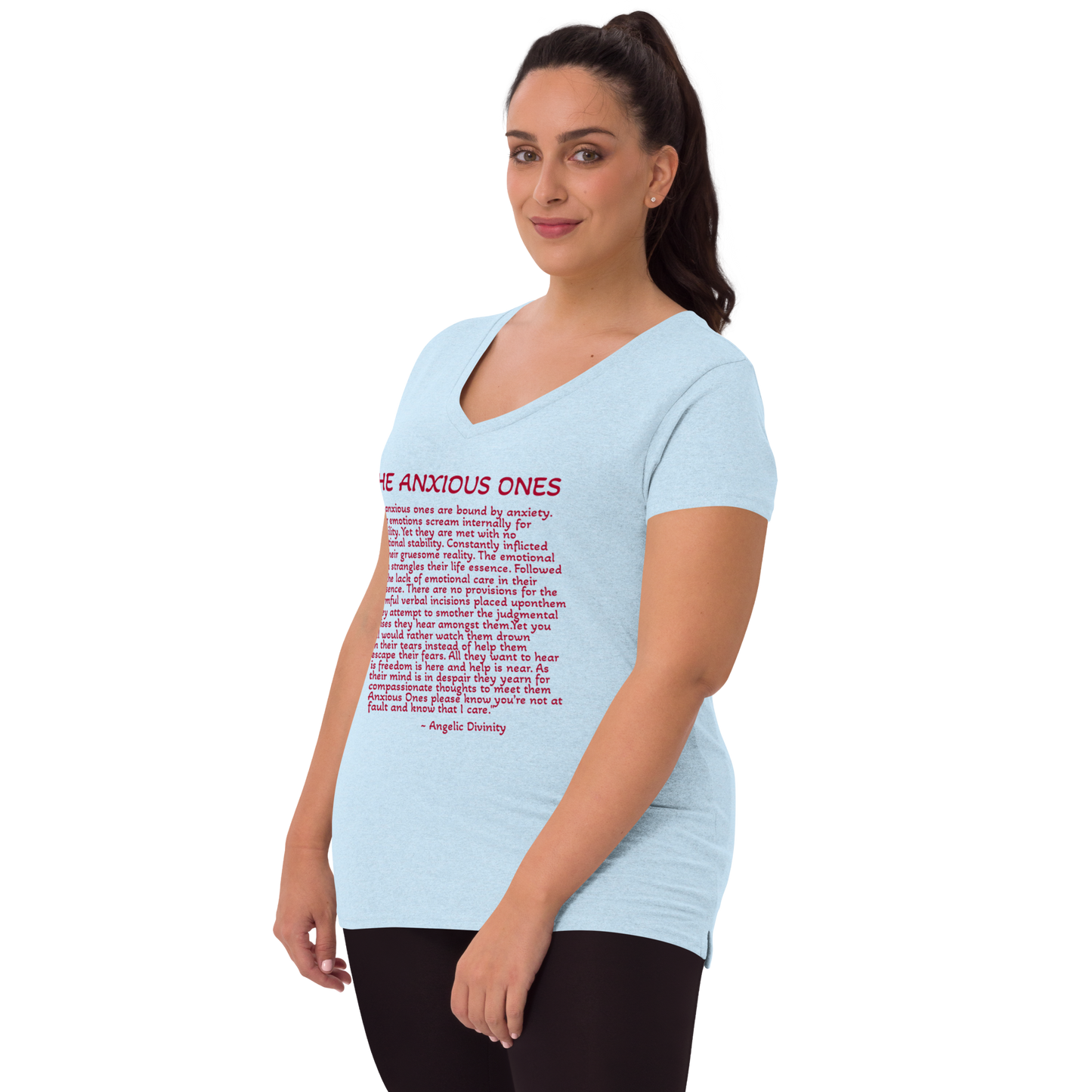 Women's The Anxious Ones Poetry V-Neck T-Shirt