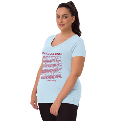 Women's The Anxious Ones Poetry V-Neck T-Shirt