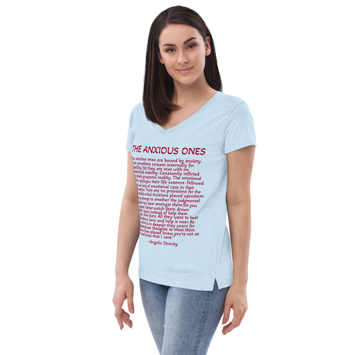 Women's The Anxious Ones Poetry V-Neck T-Shirt