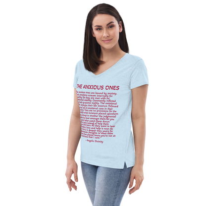 Women's The Anxious Ones Poetry V-Neck T-Shirt