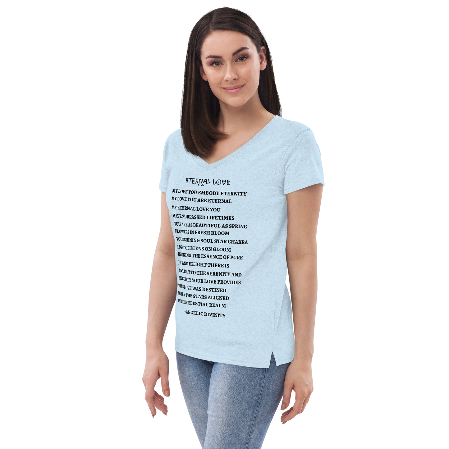 Women's Eternal Love Recycled V-Neck T-Shirt