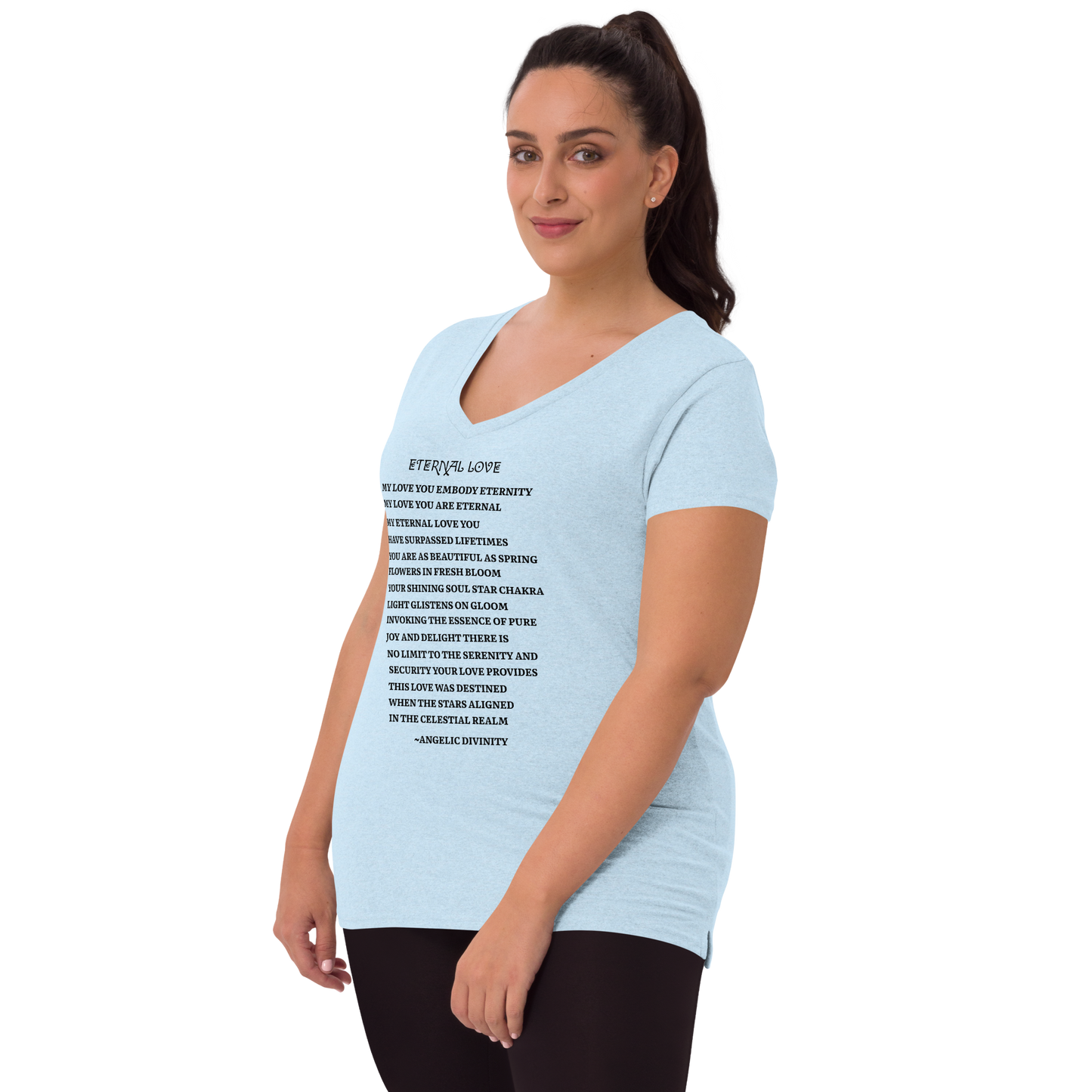 Women's Eternal Love Recycled V-Neck T-Shirt