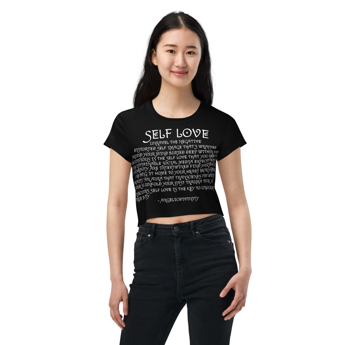 Self Love Poetry Relaxed Crop Tee