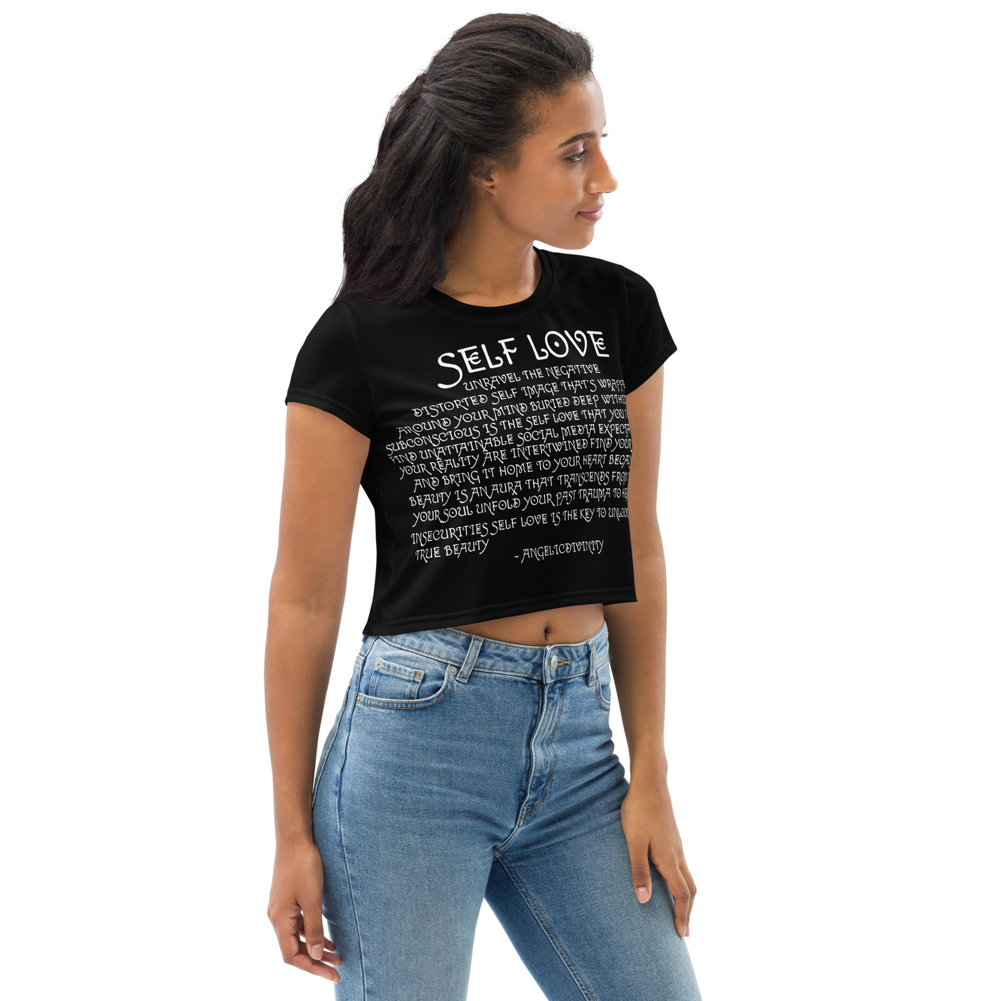 Self Love Poetry Relaxed Crop Tee