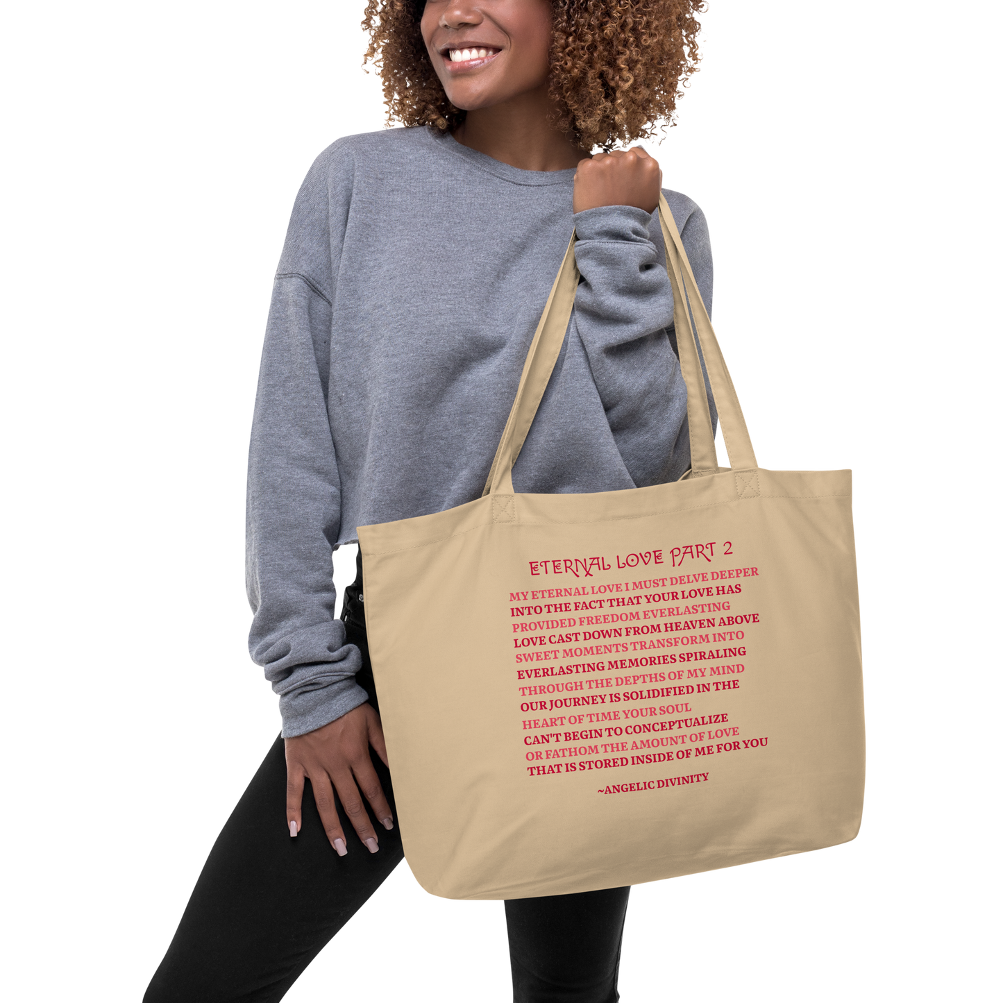 Eternal Love Part 2 Poetry Organic Tote Bag