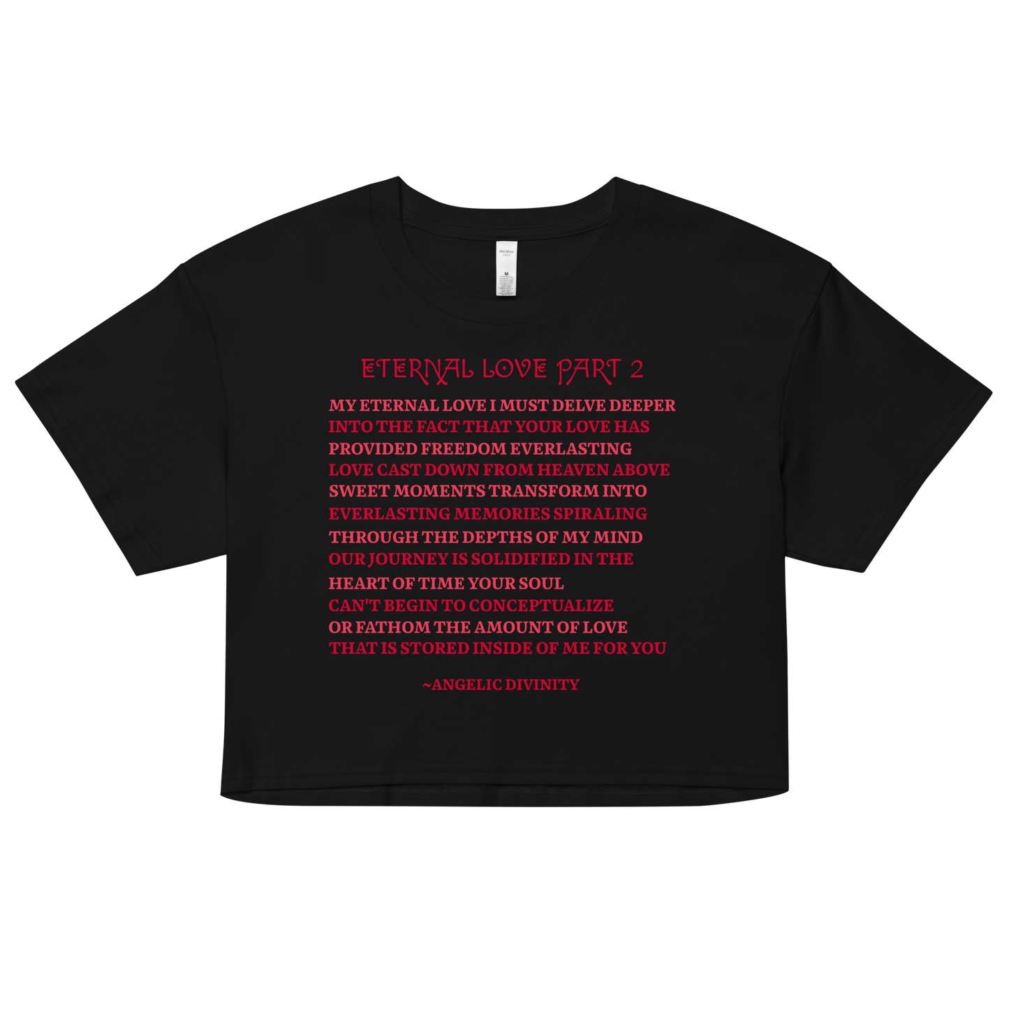 Women’s Eternal Love Part 2 Poetry Relaxed Fit Crop Top