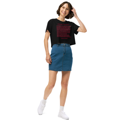 Women’s Eternal Love Part 2 Poetry Relaxed Fit Crop Top