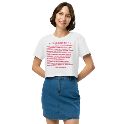 Women’s Eternal Love Part 2 Poetry Relaxed Fit Crop Top