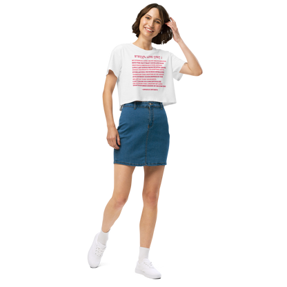 Women’s Eternal Love Part 2 Poetry Relaxed Fit Crop Top